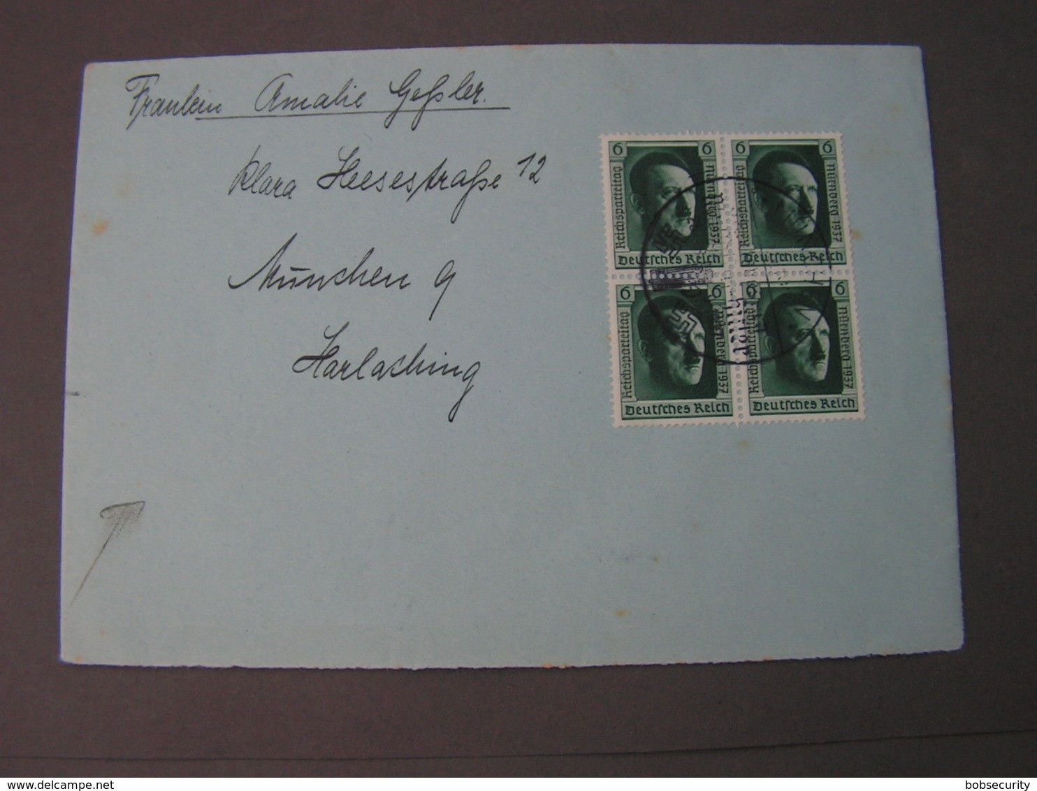 DR Adolf  4 X Blockmarken  Mit SST - Briefe U. Dokumente