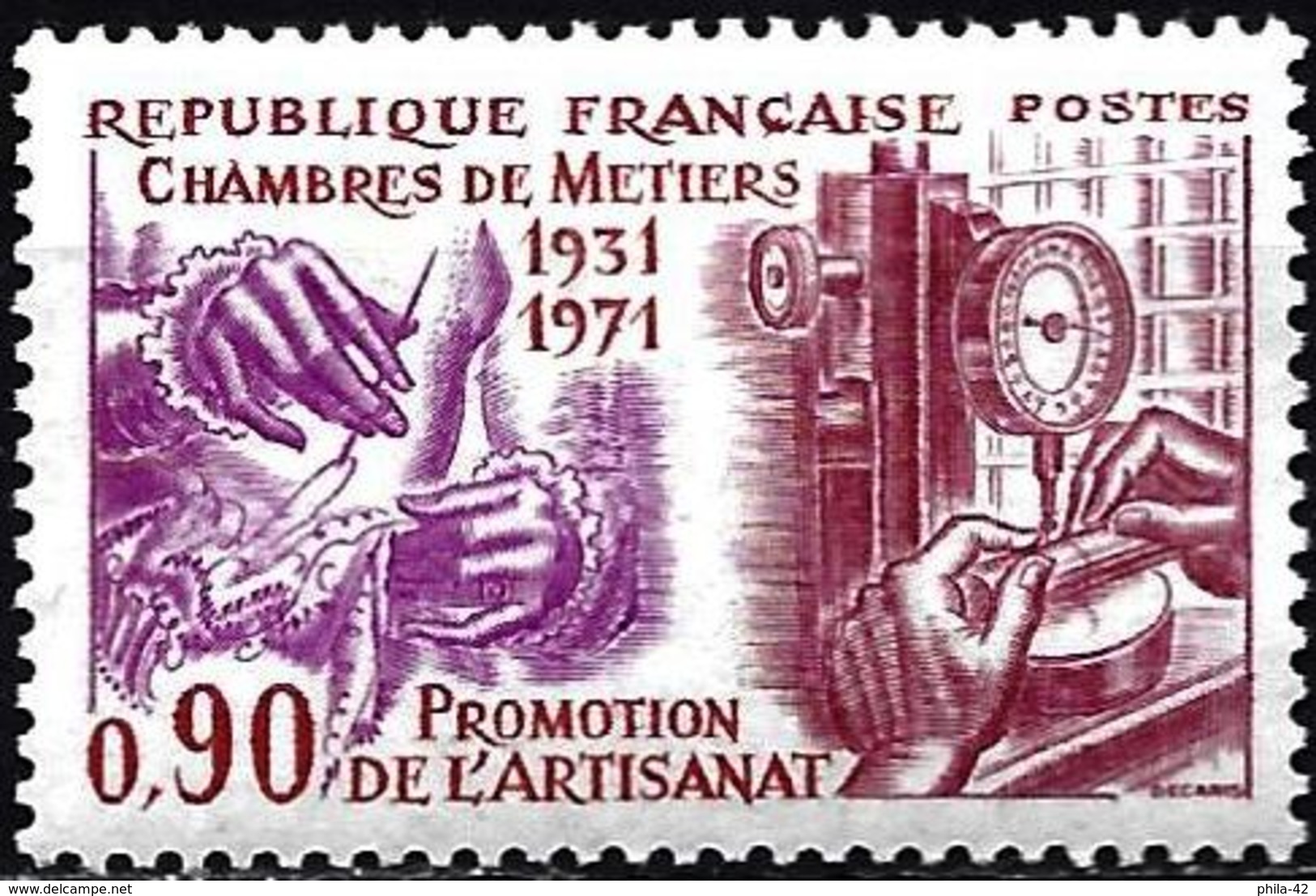 France 1971 - The Chambers Of Trade ( Mi 1768 - YT 1691 ) MH* - Neufs