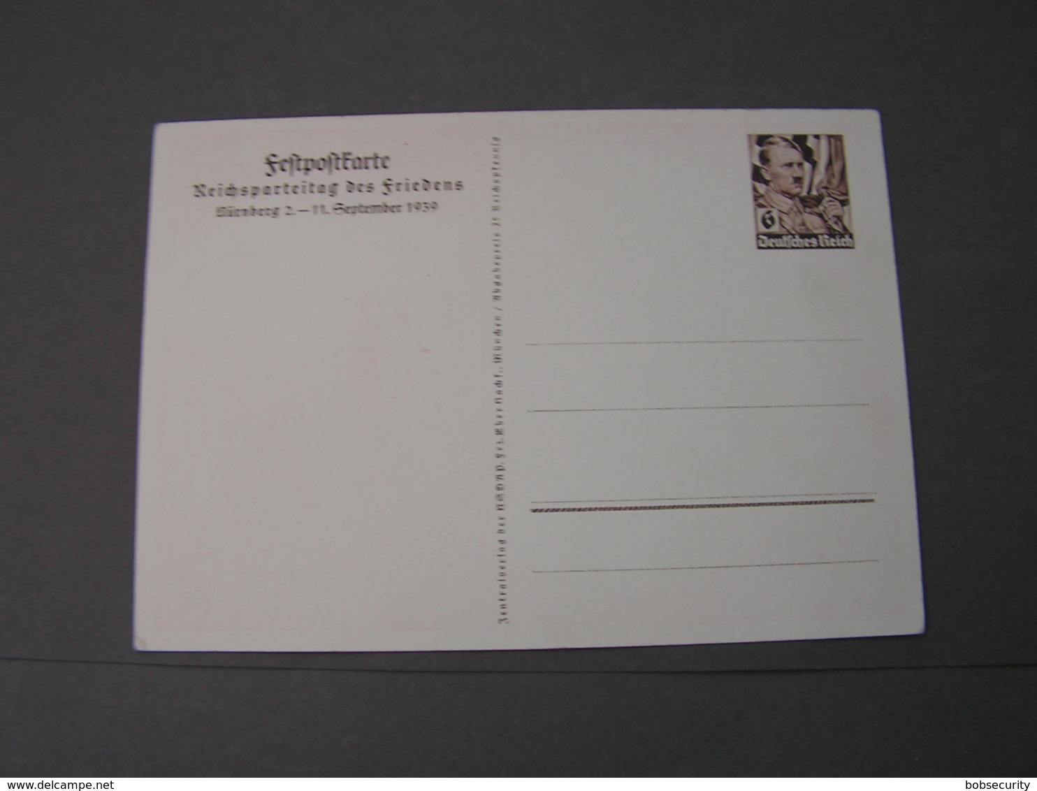 DR Karte  Parteitag 1939 - Sonstige & Ohne Zuordnung