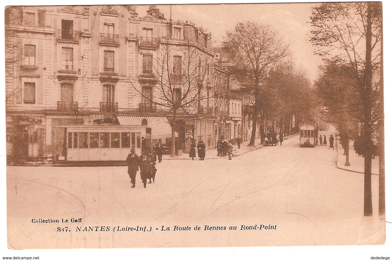 NANTES. (LOIRE-INF).LA ROUTE DE RENNES AU ROND-POINT. - Nantes