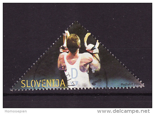 Slovénie - Slovenia - Slowenien 2004 Y&T N°421 - Michel N°465 (o) - D Gymnaste Aux Anneaux - Slowenien