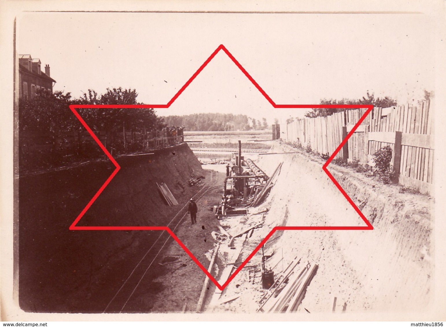 Photo 1898 ABLON-SUR-SEINE - Un Chenal En Préparation (A194) - Ablon Sur Seine