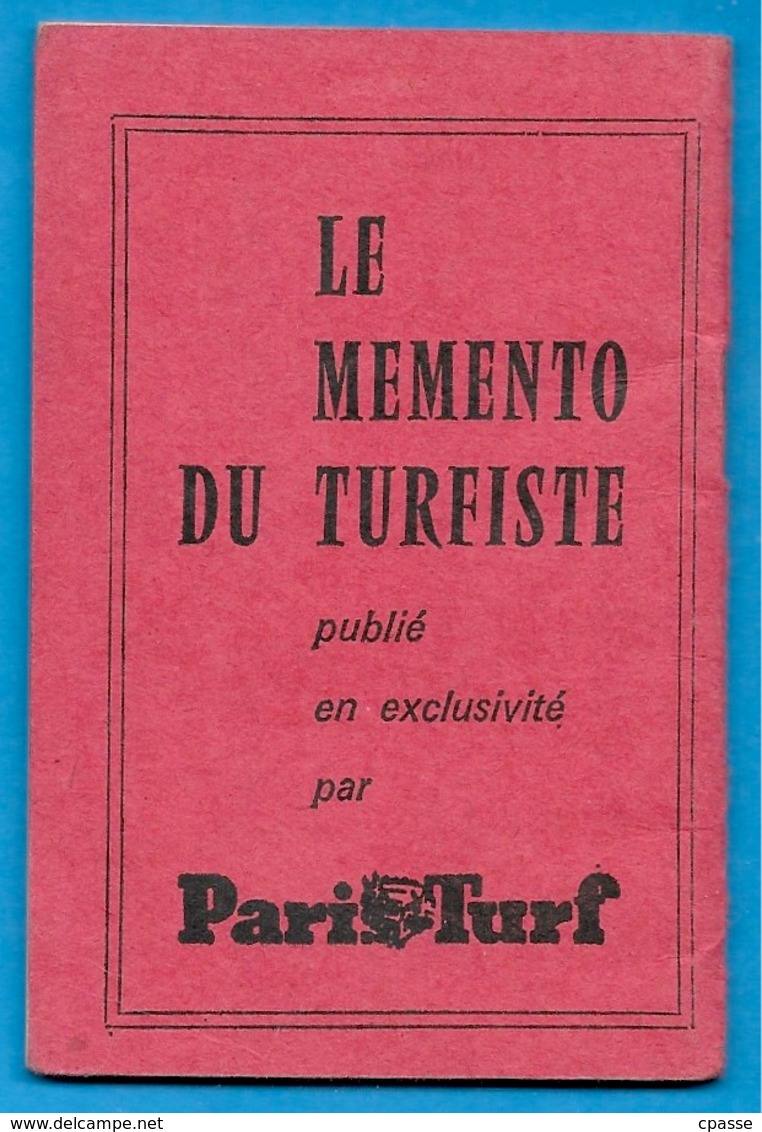 Sport Equitation Calendrier des Courses 1974 " PARIS-TURF " *** Hippique Hippisme Cheval Tiercé 78 92 94 95 ...
