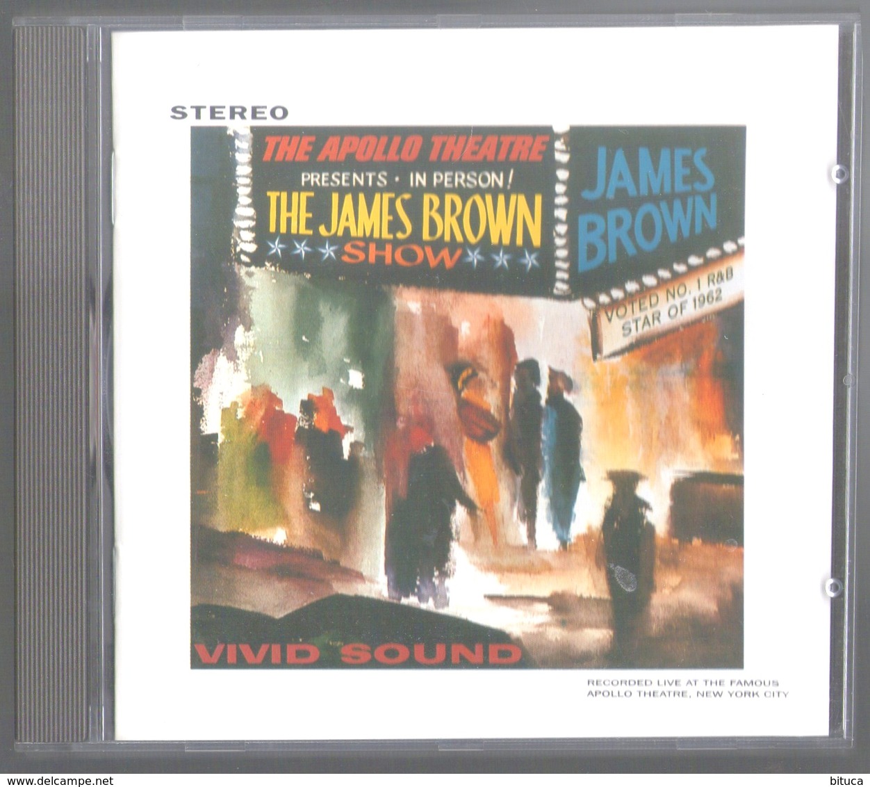 CD 11 TITRES JAMES BROWN LIVE AT THE APOLLO 1962 TRES BON ETAT & RARE - Soul - R&B