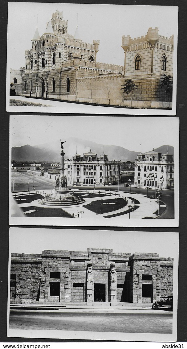 LIMA - Lot De 5 Cartes Photo  - Format Cpa - Pérou