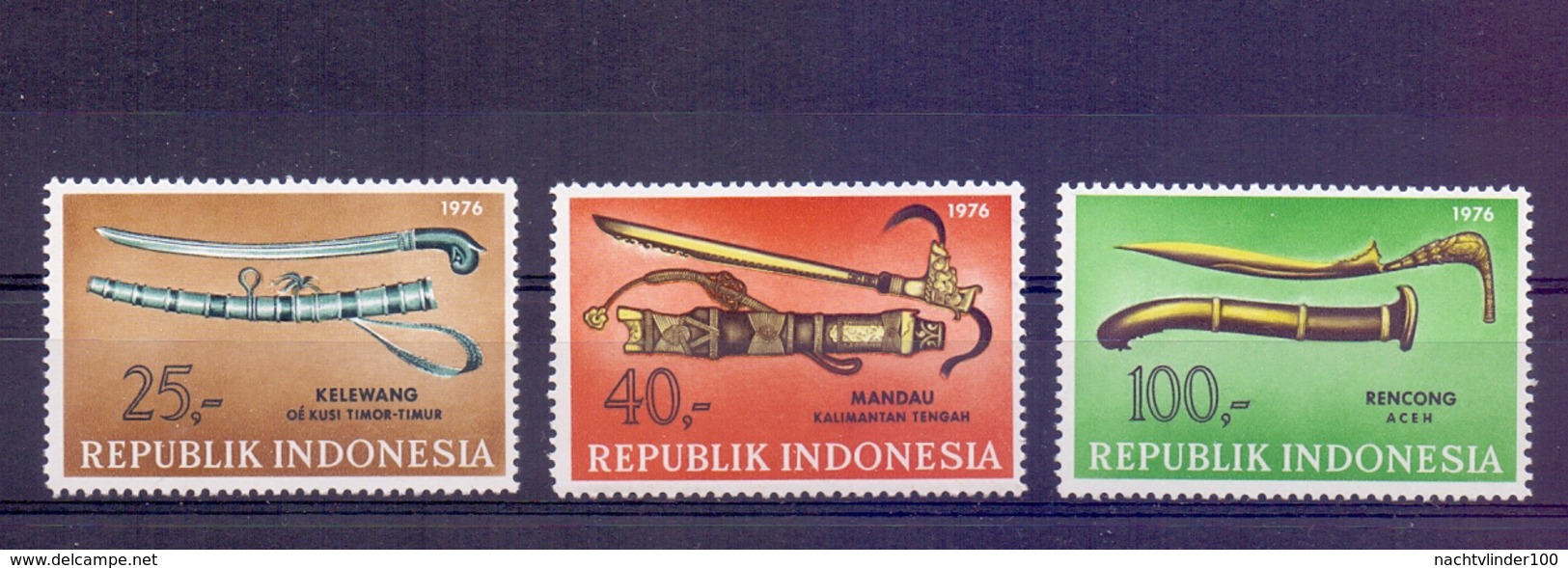 Mgm0864  KUNST EN CULTUUR WAPENS ZWAARD SWORD INDONESIA 1976 PF/MNH - Indonesien