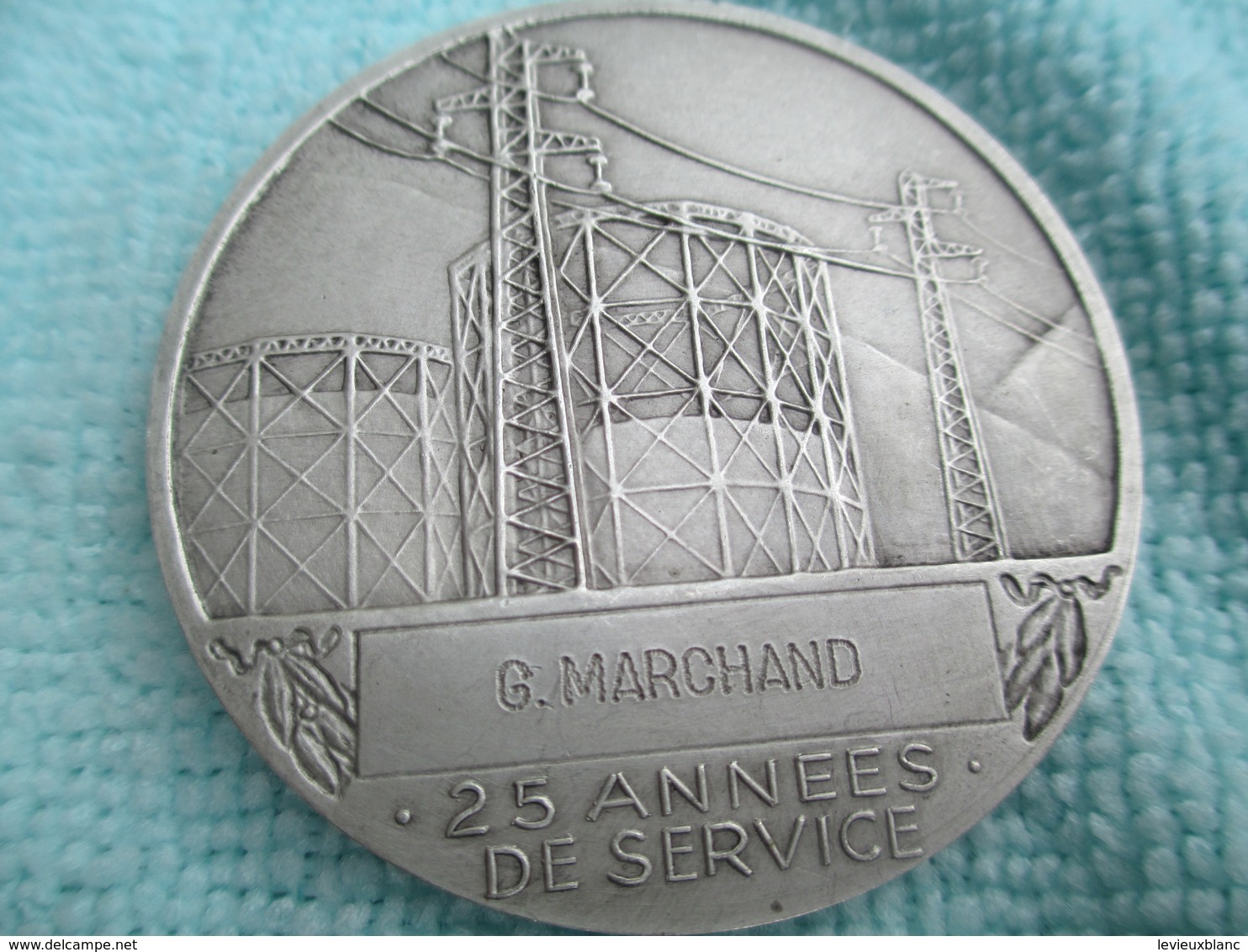 3 Médailles Ancienneté/EDF Et GDF/20-25-30 Années De Service/G MARCHAND/ H Dropsy/vers 1950-70                    MED203 - Frankrijk