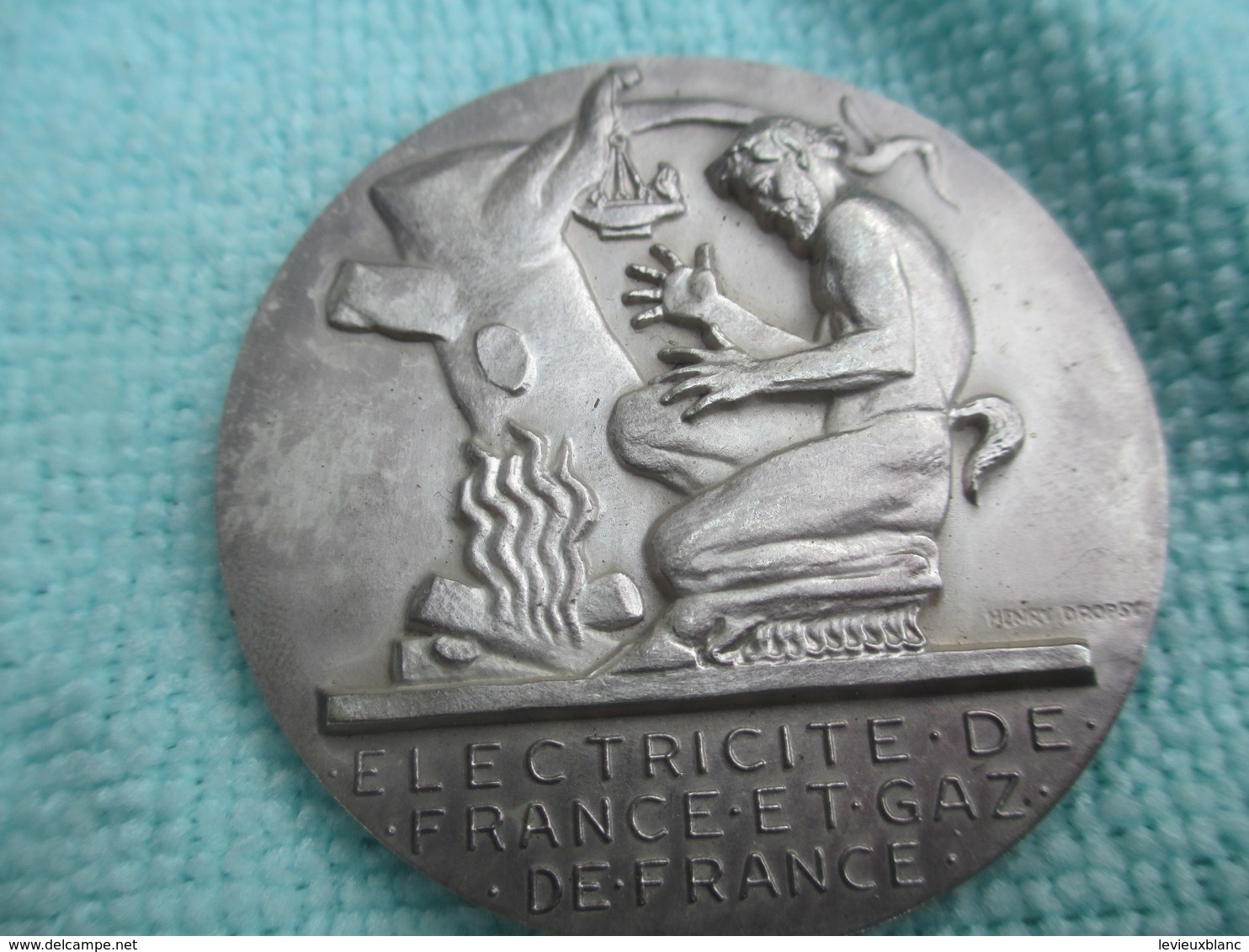 3 Médailles Ancienneté/EDF Et GDF/20-25-30 Années De Service/G MARCHAND/ H Dropsy/vers 1950-70                    MED203 - Francia
