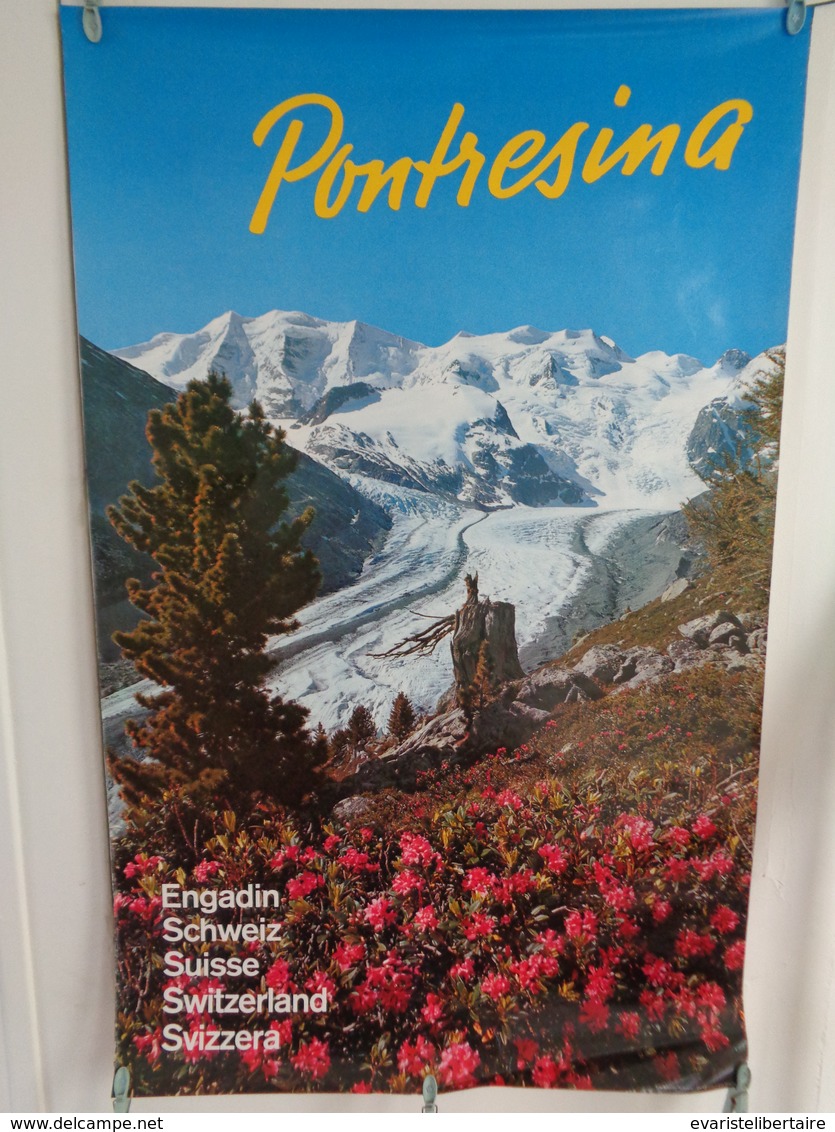 AFFICHE:  SUISSE , PONTRESINA ,   H102,2 L 64 - Affiches