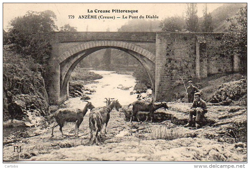 23 ANZEMES  Le Pont Du Diable - Other & Unclassified