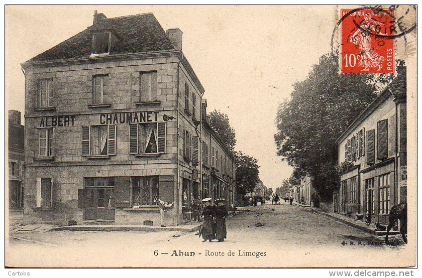 23 AHUN  Route De Limoges - Autres & Non Classés