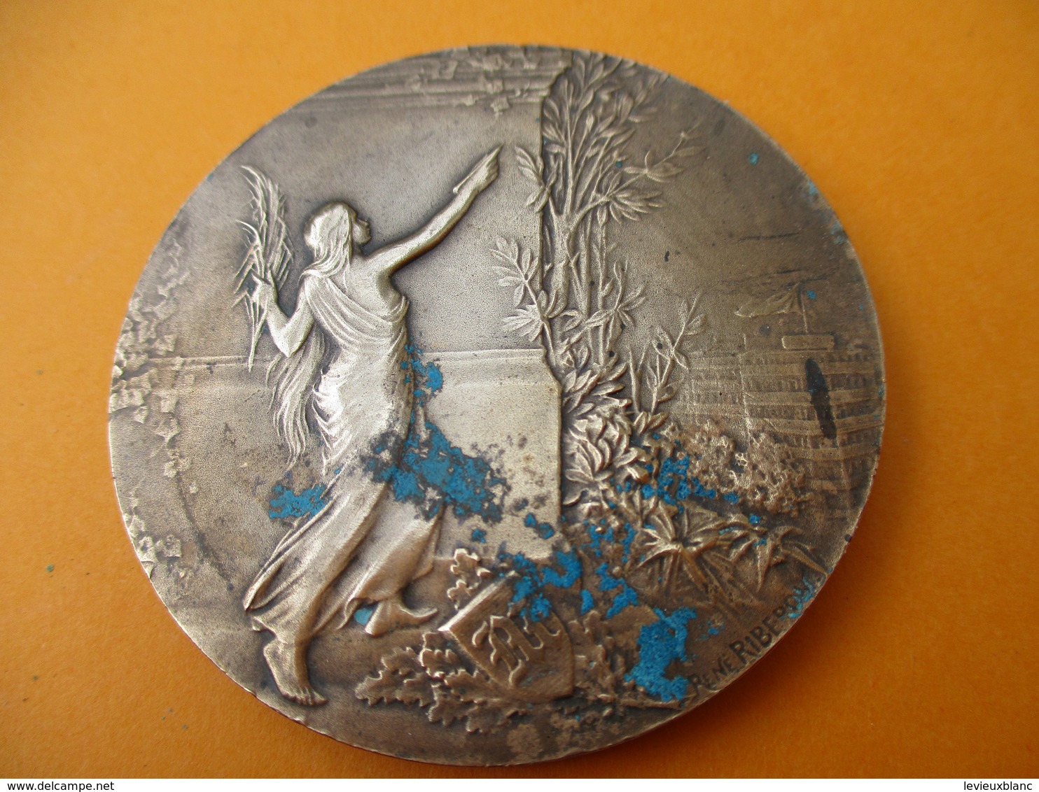 Médaille Du Travail/Journal Le MATIN/ Courage , Travail, Patrie / Bronze/René RIBERON / 1904             MED227 - France