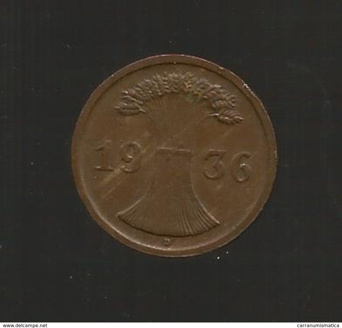 DEUTSCHLAND / GERMANY - 2 REICHSPFENNIG ( 1936 - D ) - 2 Reichspfennig