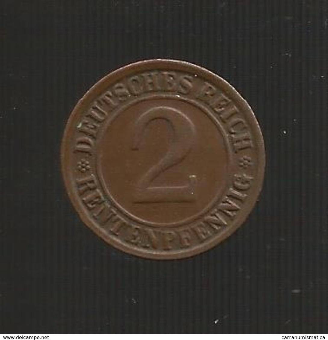 DEUTSCHLAND -  Weimarer Republik - 2 RENTENPFENNIG ( 1923 D ) - 2 Renten- & 2 Reichspfennig