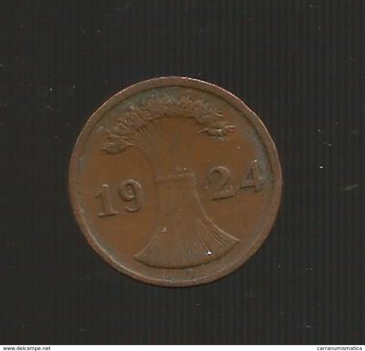 DEUTSCHLAND -  Weimarer Republik - 2 RENTENPFENNIG ( 1924 F ) - 2 Rentenpfennig & 2 Reichspfennig