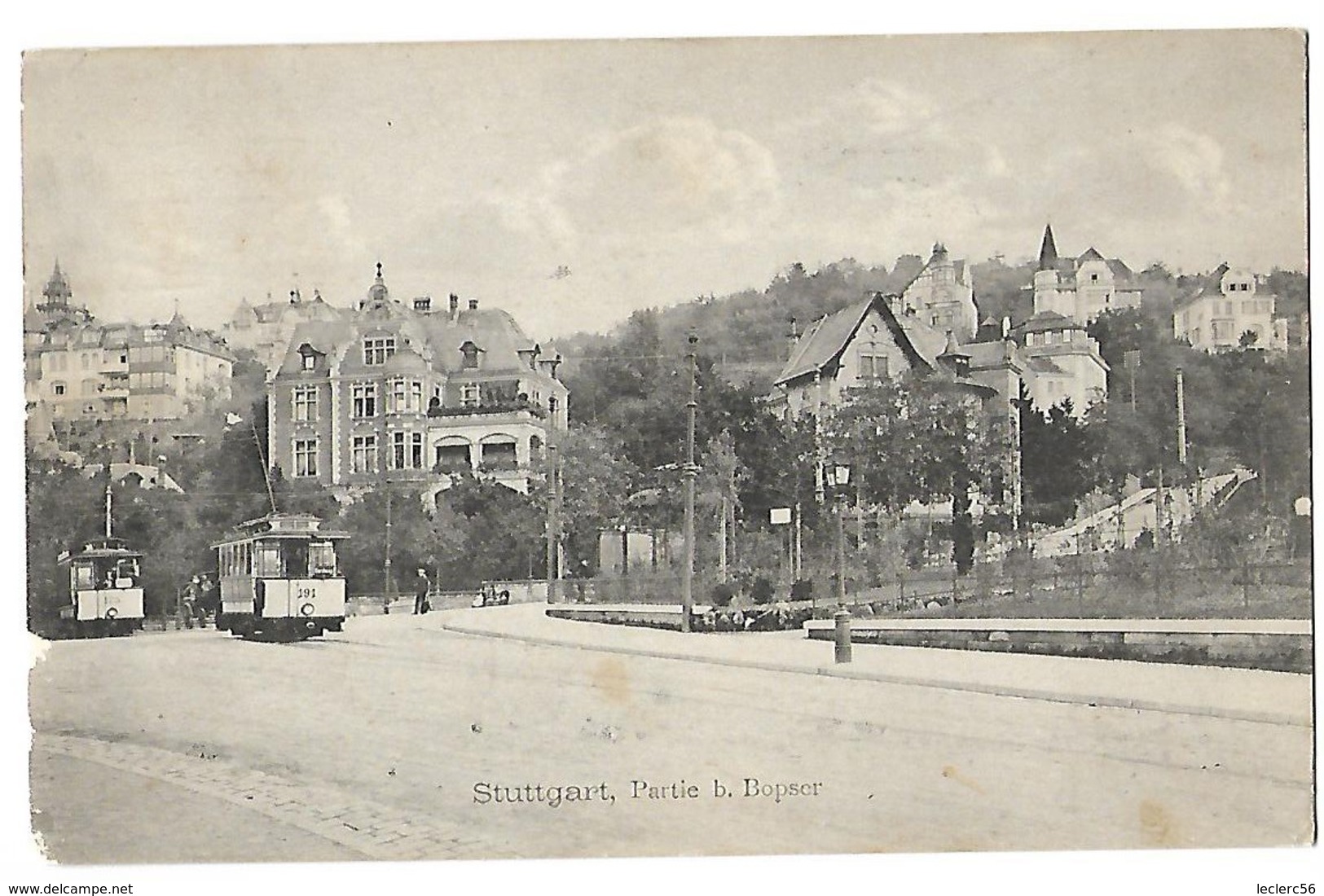 ALLEMAGNE STUTTGART PARTIE B. BOSPER 1912 CPA 2 SCANS - Stuttgart