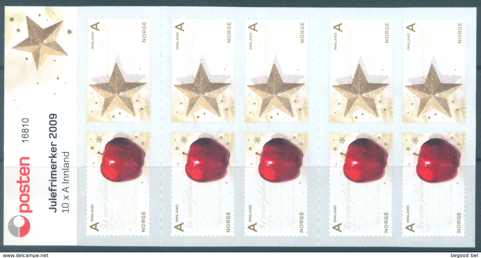 NORWAY - 2009 - MNH/*** LUXE - CHRISTMAS - BOOKLET -  Yc C1647 - Lot 16973 - Carnets