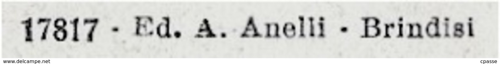 CPA ITALIE Italia Puglia BRINDISI - Piazza Sedile ° Ed. A. Anelli N° 17817 - Brindisi