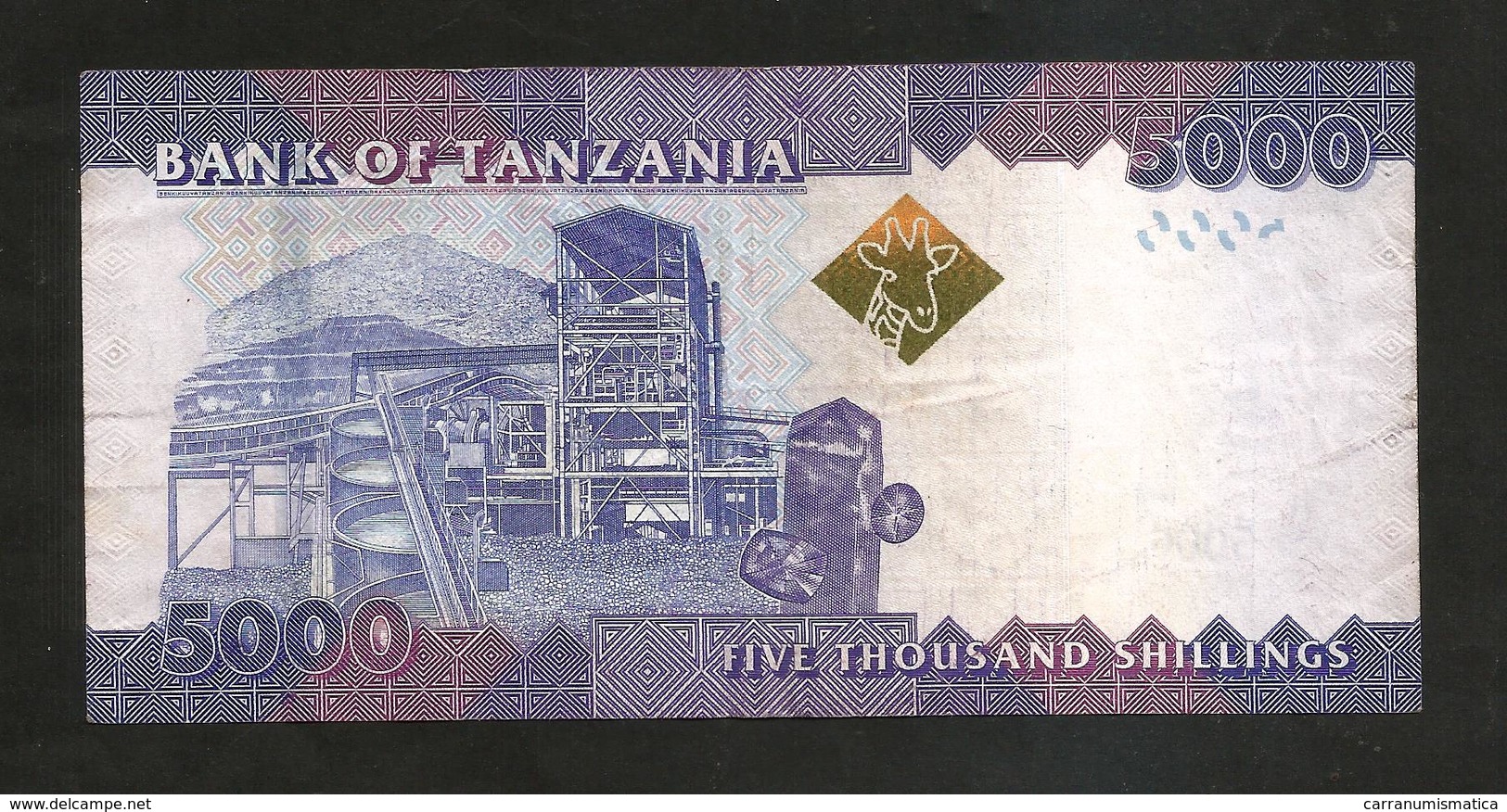 TANZANIA - 5000 SHILINGI - Tanzanie