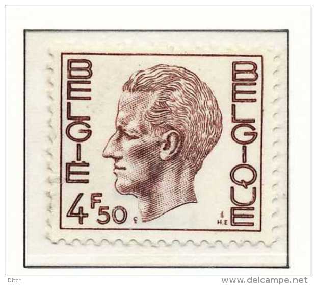 D- [151031] **/Mnh-N° 1644, 4,50F Brun, Type Elstrom, Papier Phosphore, SNC - 1970-1980 Elström