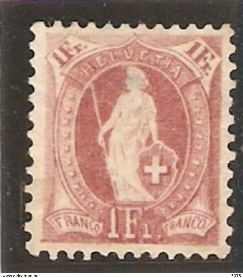 Z71C 1.-fr Lilas 11 1/2 : 11 Fil Gde Croix Sans Gomme . Bonne Cote - Unused Stamps