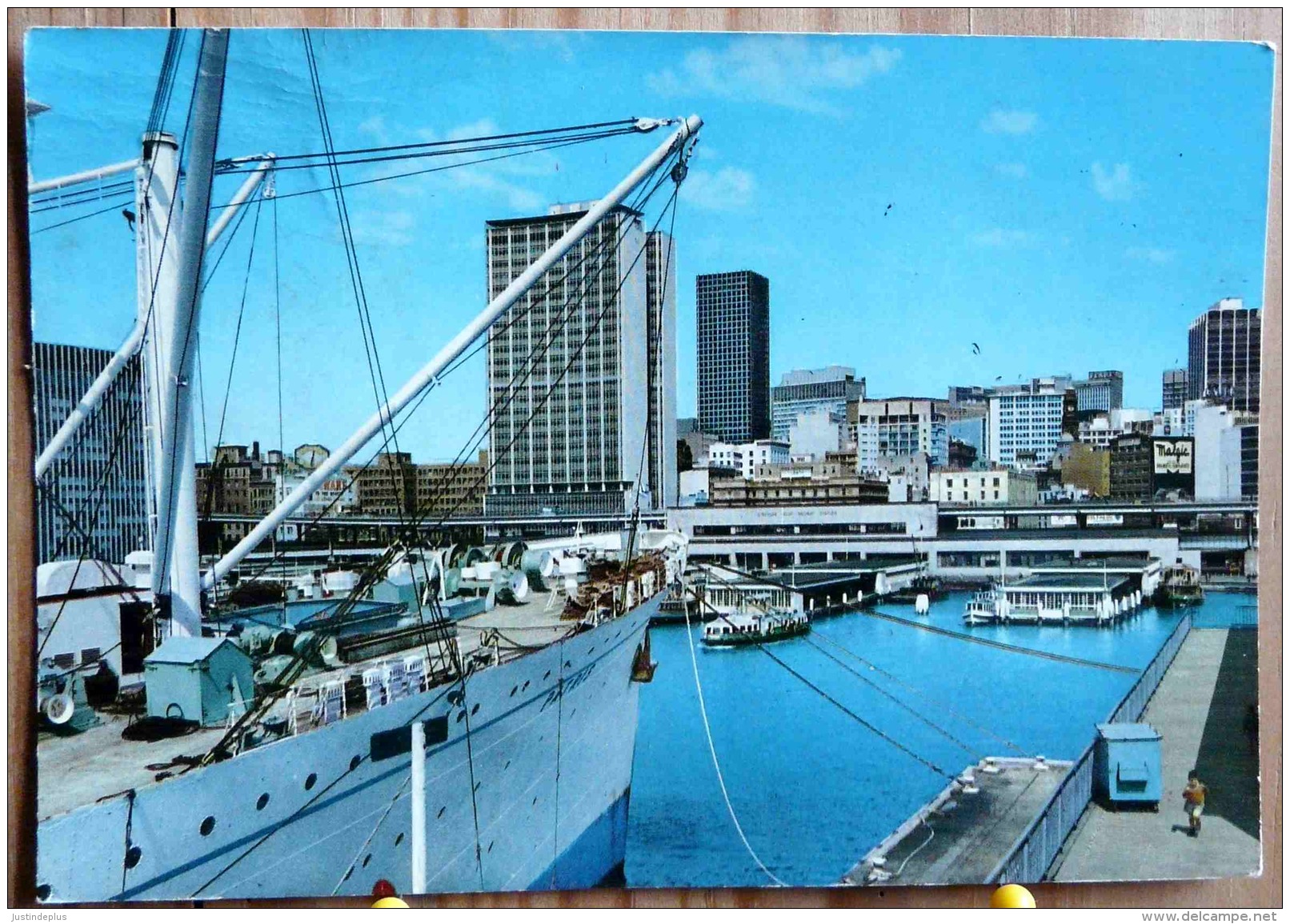 SYDNEY AUSTRALIA PANORAMIC VIEW OF AMP BUILDING FROM OVERSEAS TERMINAL  SCAN R/V - Sydney