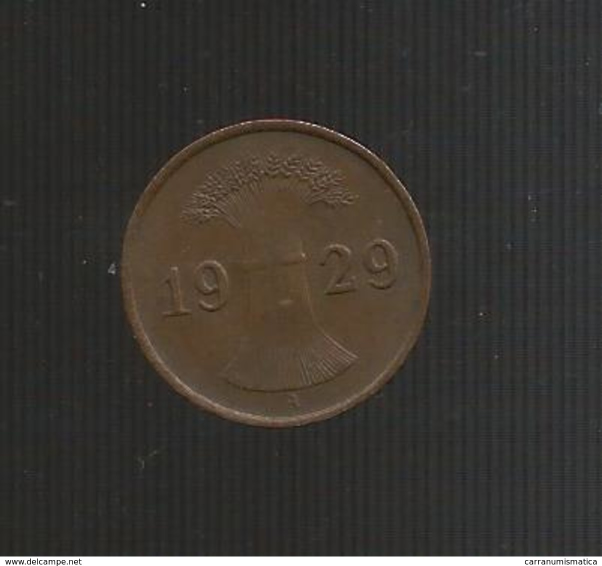 DEUTSCHLAND / GERMANY - Weimarer Republik - 1 REICHSPFENNIG ( 1929 A ) - 1 Rentenpfennig & 1 Reichspfennig