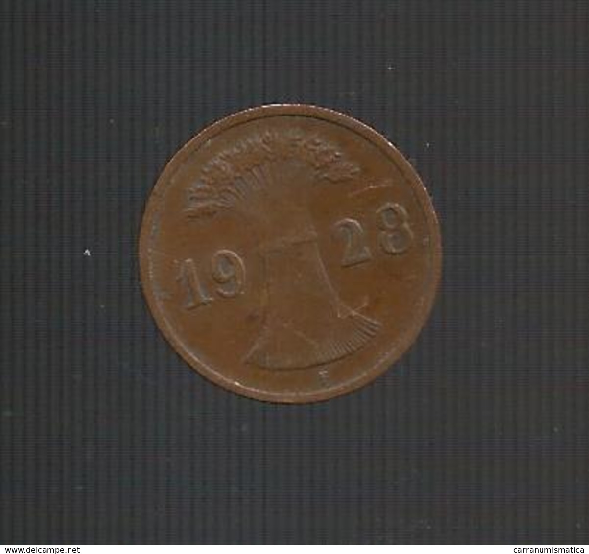 DEUTSCHLAND / GERMANY - Weimarer Republik - 1 REICHSPFENNIG ( 1928 F ) - 1 Rentenpfennig & 1 Reichspfennig