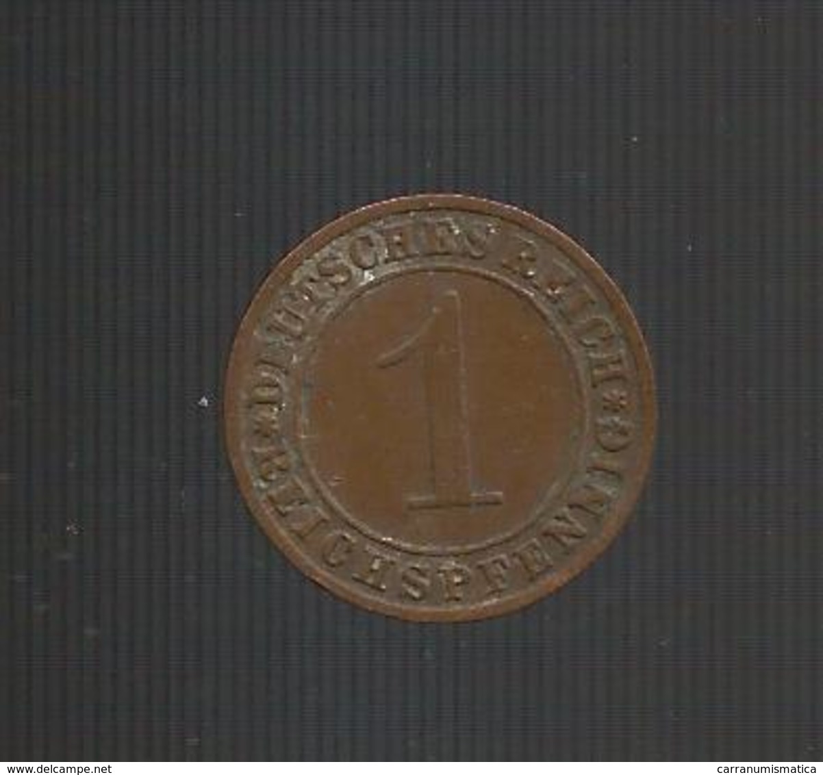 DEUTSCHLAND / GERMANY - Weimarer Republik - 1 REICHSPFENNIG ( 1928 F ) - 1 Rentenpfennig & 1 Reichspfennig