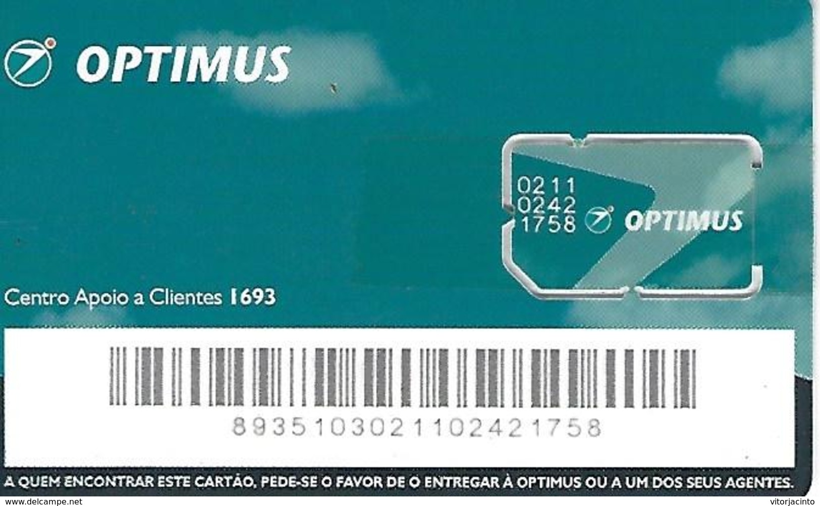 Optimus Mobile Phone Card GSM - Portugal - Portugal