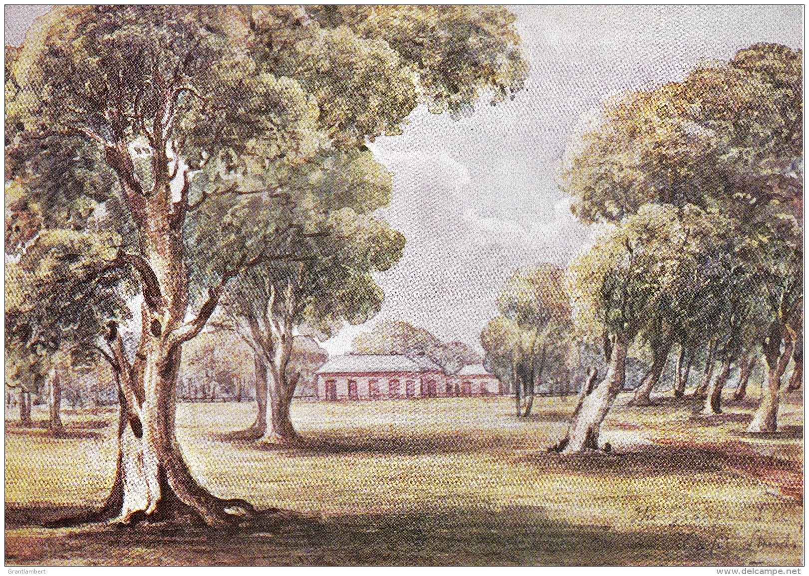 Captain Sturt's Home, The Grange C 1849, Adelaide In Watercolour, Unused - Adelaide