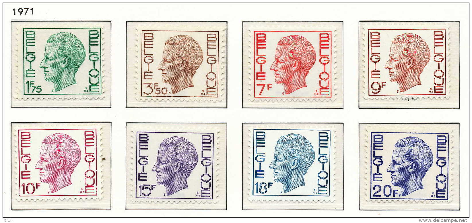 D- [150882] **/Mnh-N° 1581/87, Type Elstrom, Papier Phosphore, SNC - Neufs