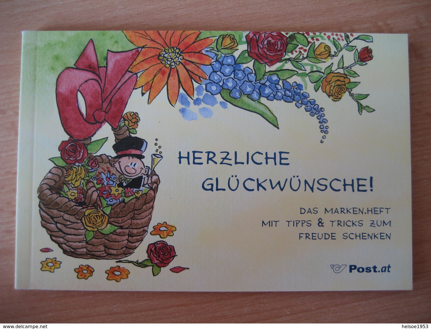 Österreich- Pers.BM Markenheft "Herzliche Glückwünsche" Mit 3 Marken Laut Rückseite Des Heftes - Personalisierte Briefmarken