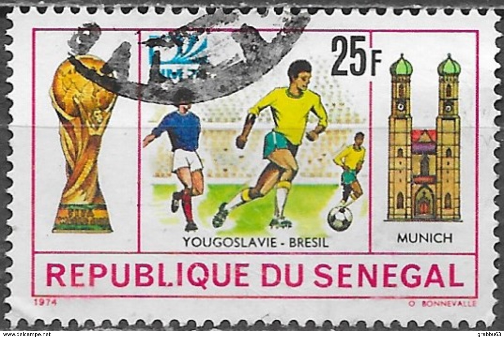 Sénégal - Football, Coupe Du Monde 1974 - Oblitéré - 1974 – Germania Ovest