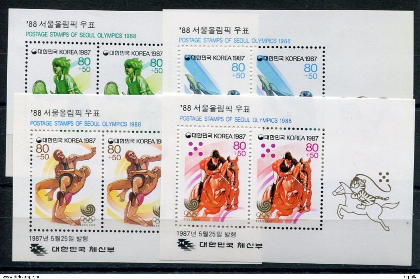 RC 9024 CORÉE DU SUD 1988 JEUX OLYMPIQUES DE SEOUL BLOCS FEUILLETS NEUF ** MNH - Corée Du Sud