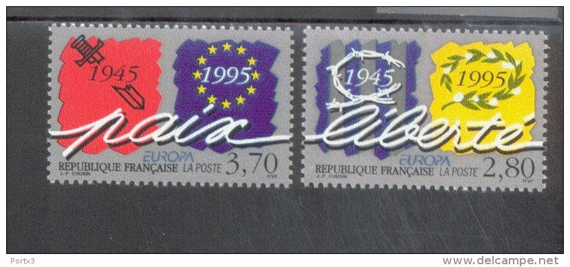 CEPT Frieden Und Freiheit Frankreich 3084-3085  ** Postfrisch MNH - 1995