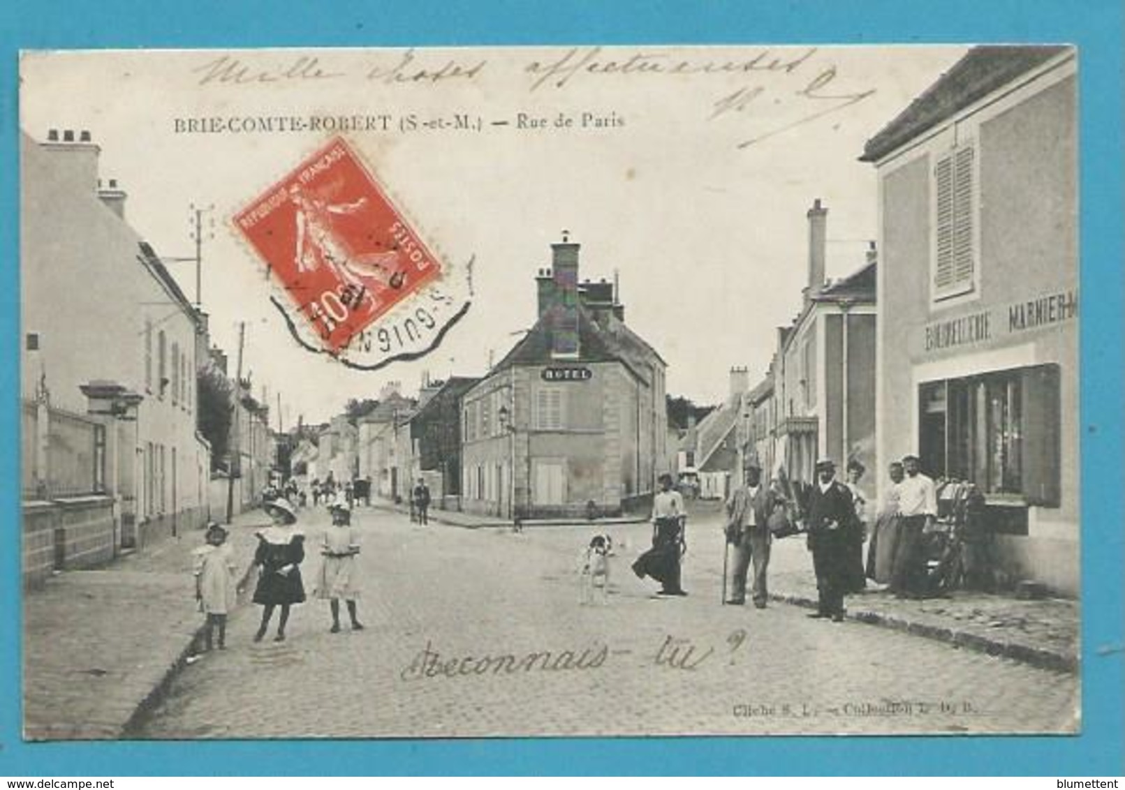 CPA  Rue De Paris BRIE-COMTE-ROBERT 77 - Brie Comte Robert