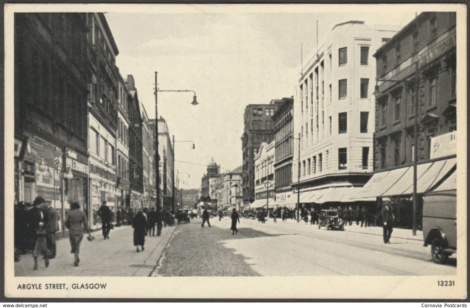 Argyle Street, Glasgow, 1955 - Salmon Postcard - Lanarkshire / Glasgow