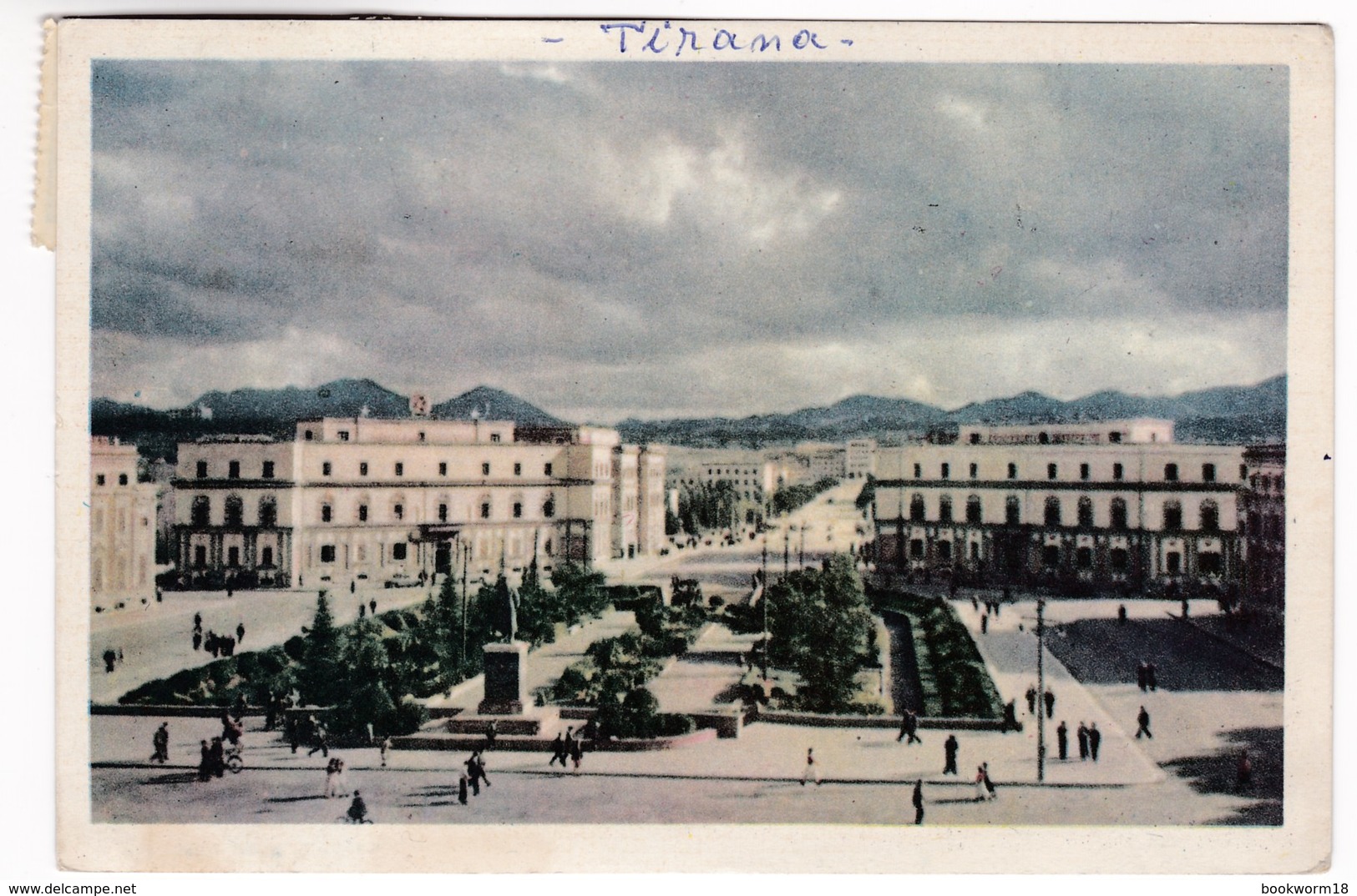 M290 Albania Carte Postale Tirana Posted 1958 Mi 550 Lenin Mi 526 Kavajë Canal - Albanien