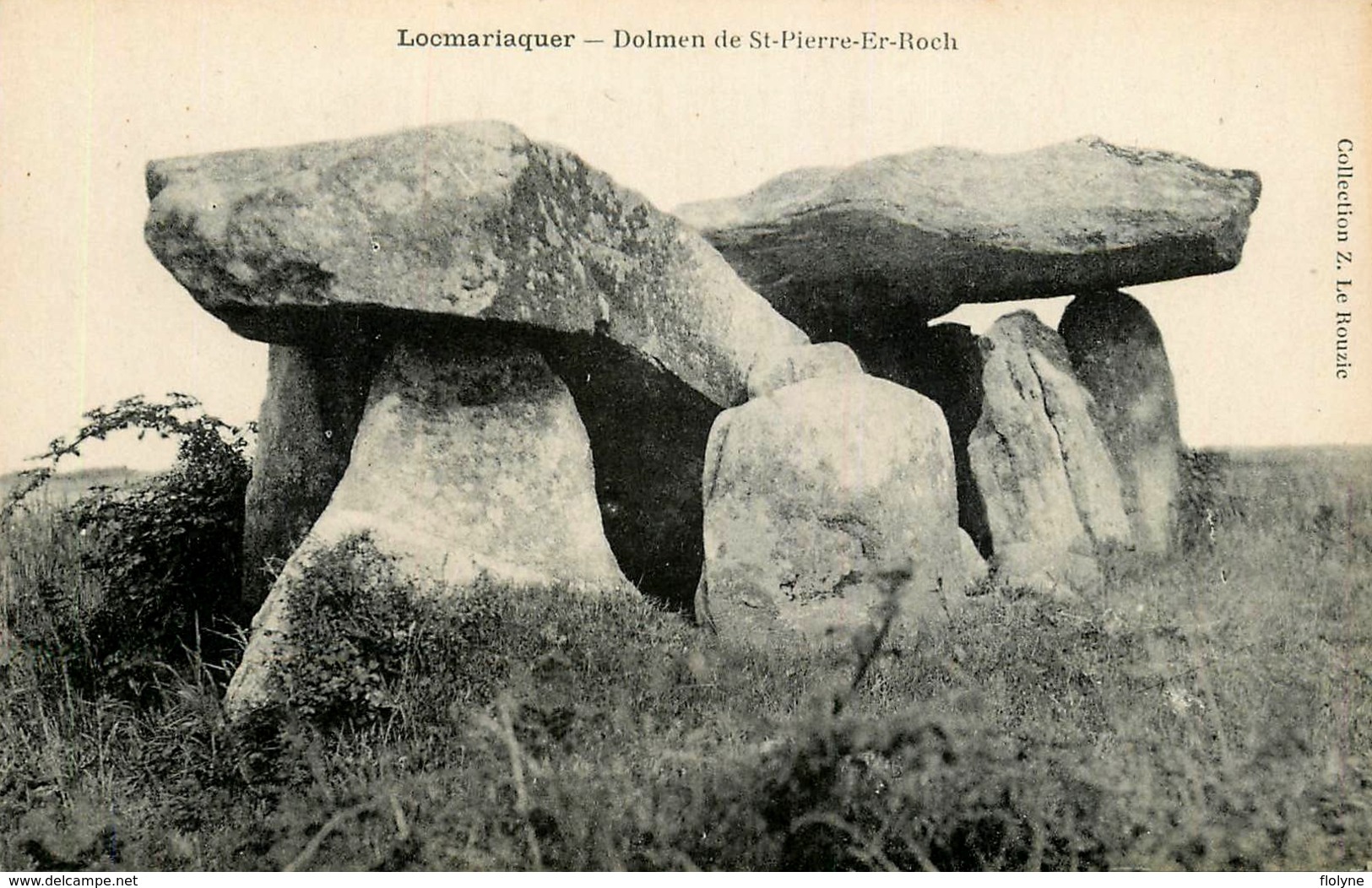 Locmariaquer - Dolmen De St Pierre Er Roch - éditeur Z. Le Rouzic Sans N° - WXC5 - Locmariaquer