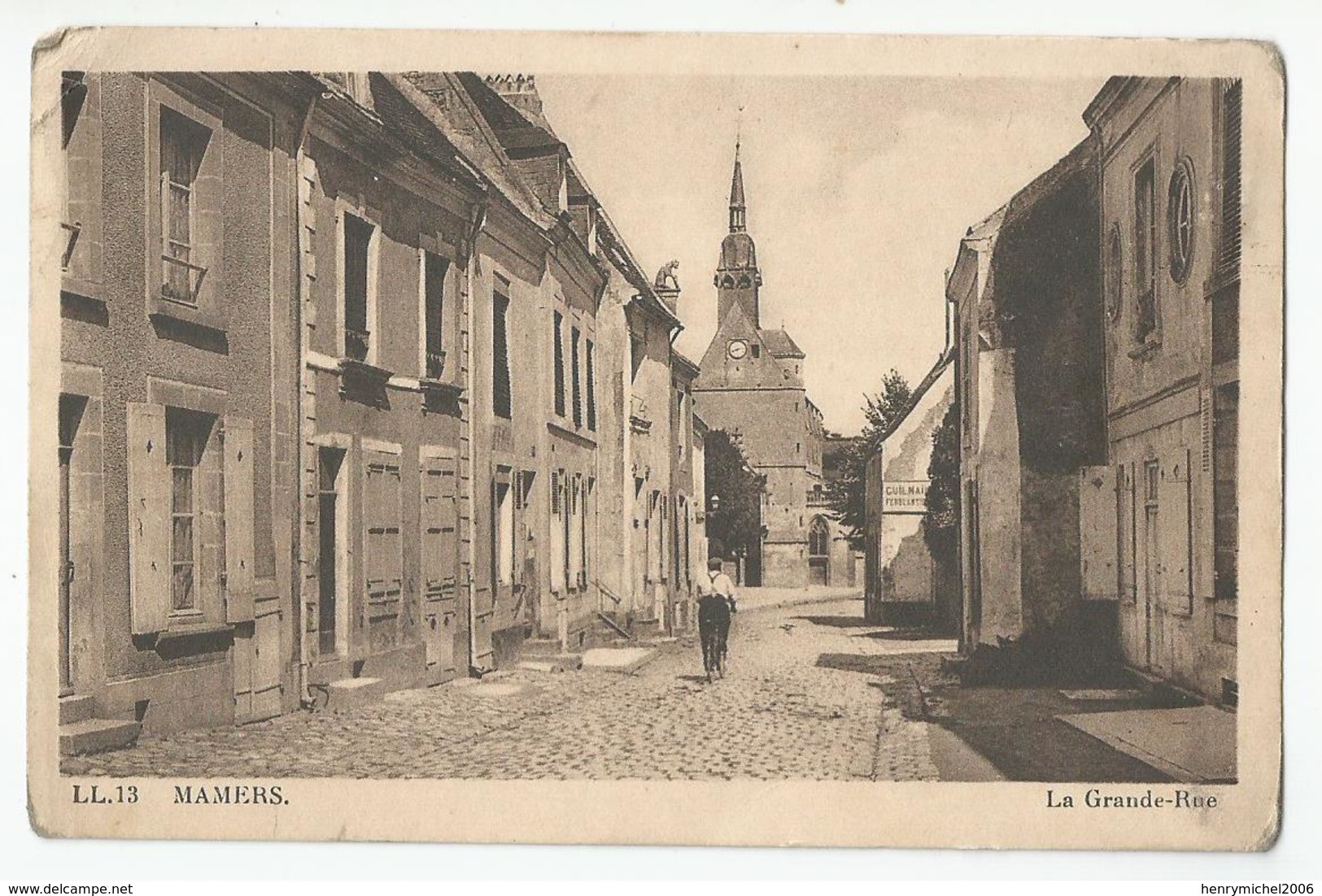72 Sarthe - Mamers La Grande Rue écrite En 1941 - Mamers