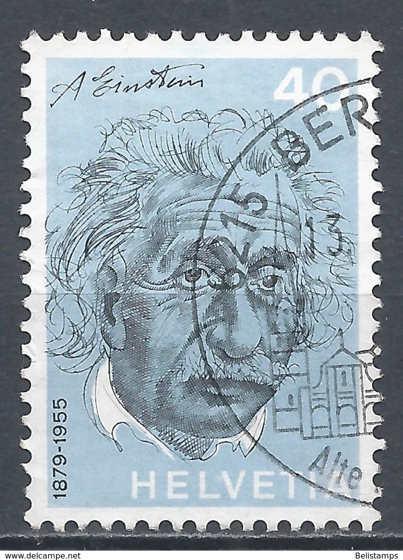 Switzerland 1972. Scott #549 (U) Albert Einstein (1879-1955), Physicist * - Oblitérés