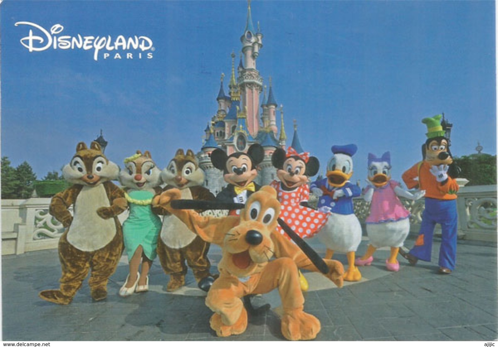Mickey & Minnie Et Leurs Amis A Disneyland Paris, Adressée En Andorre, Avec Timbre  à Date Arrivée - Disneyland