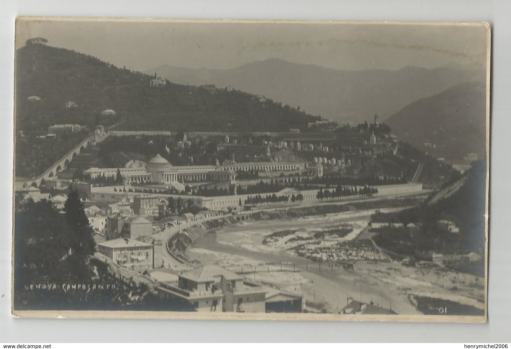 Italie Italy Italia  Genova Carte Photo Camposanto - Genova (Genoa)