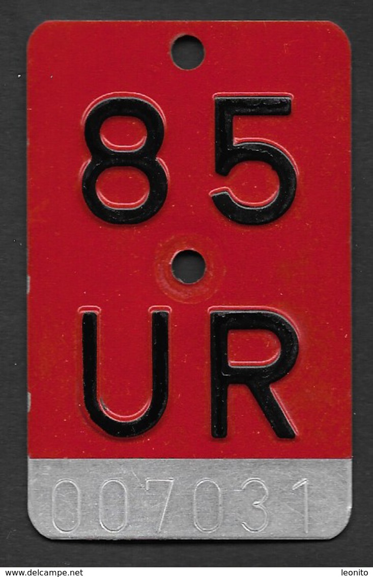 Velonummer Uri UR 85 - Plaques D'immatriculation