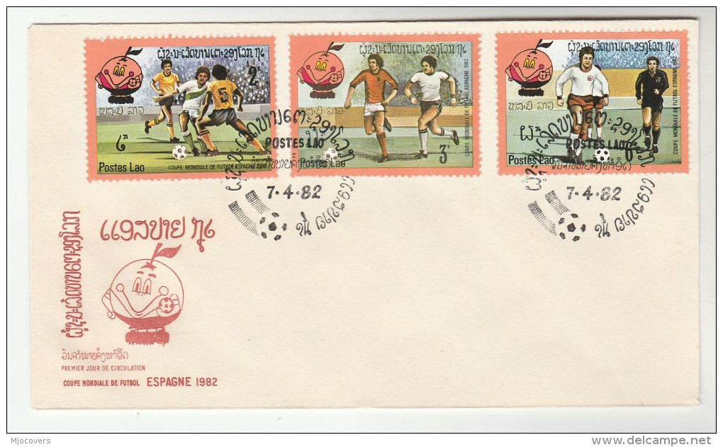 1982 LAOS FDC Stamps FOOTBALL WORLD CUP Spain 82 Soccer Cover Sport - 1982 – Spain