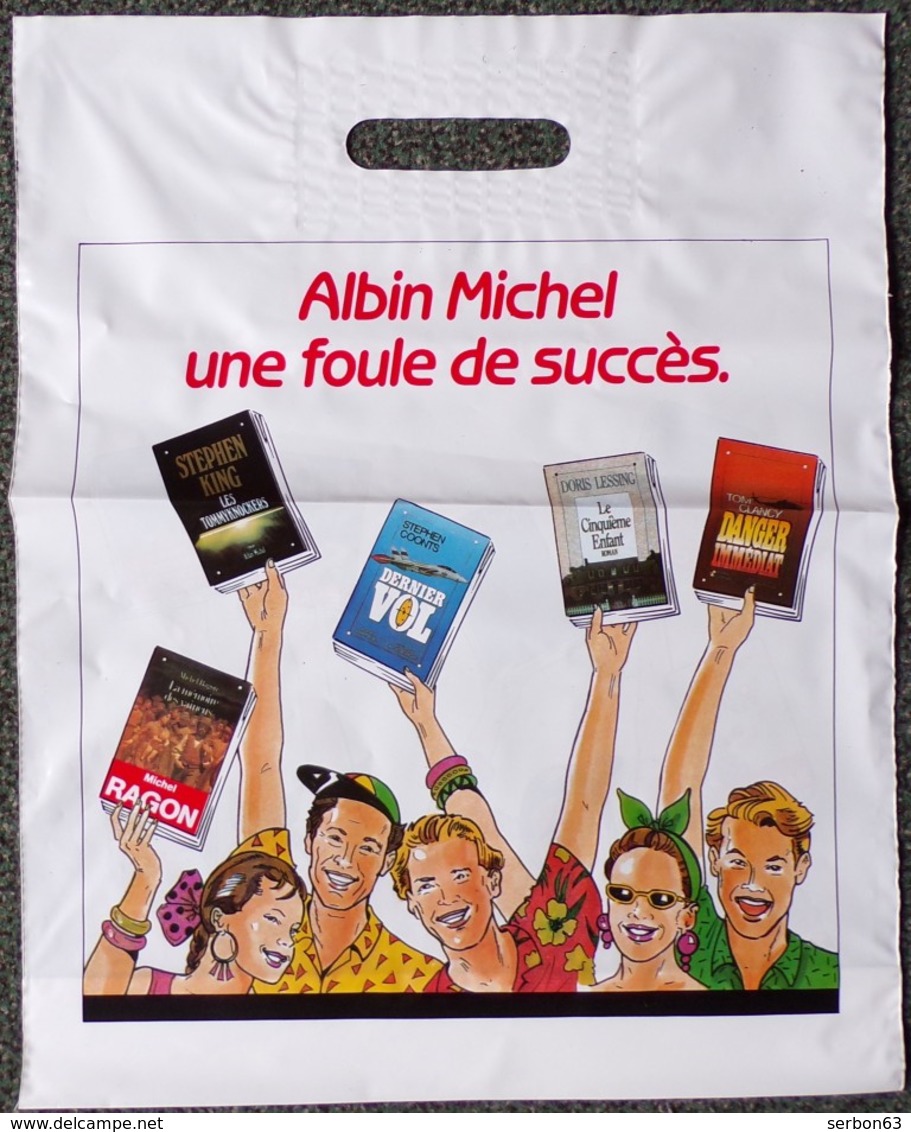 SAC ALBIN MICHEL ÉDITEUR PLASTIQUE PUBLICITAIRE 34X42cm SACCUPLASTIKOPHILE COLLECTIONNEUR PUBLICITÉ - SITE Serbon63 - Otros Accesorios