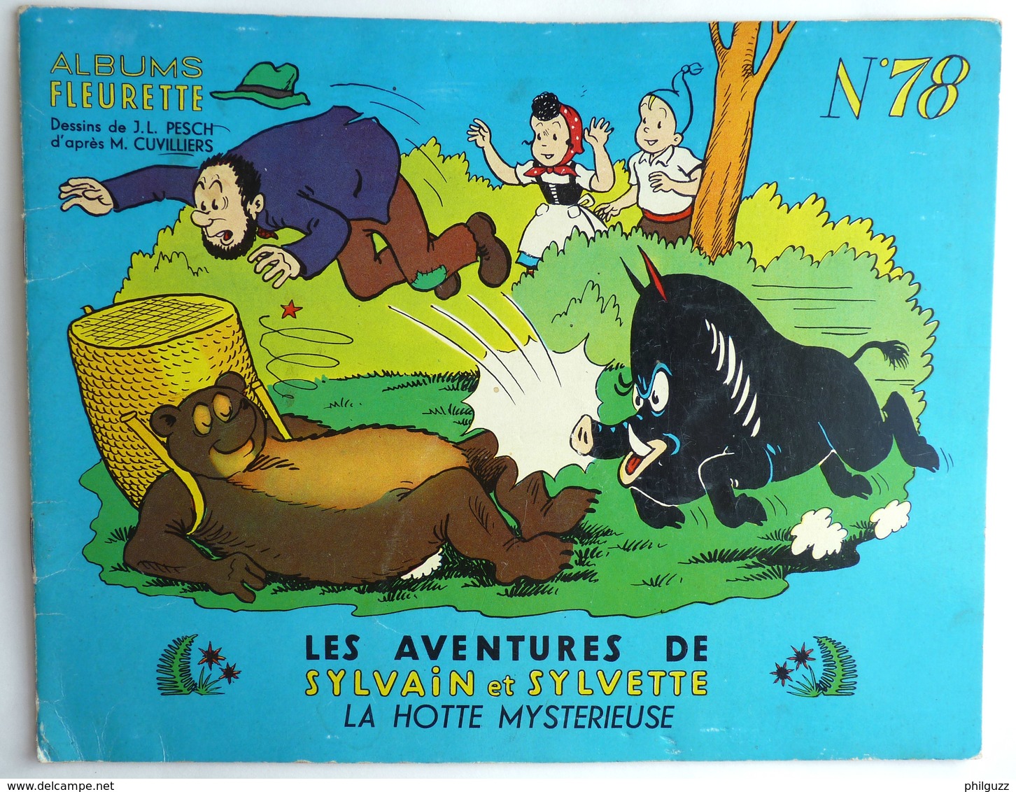 SYLVAIN SYLVETTE ALBUMS FLEURETTE N°78 1966 La Hotte Mystérieuse Enfantina - Sylvain Et Sylvette