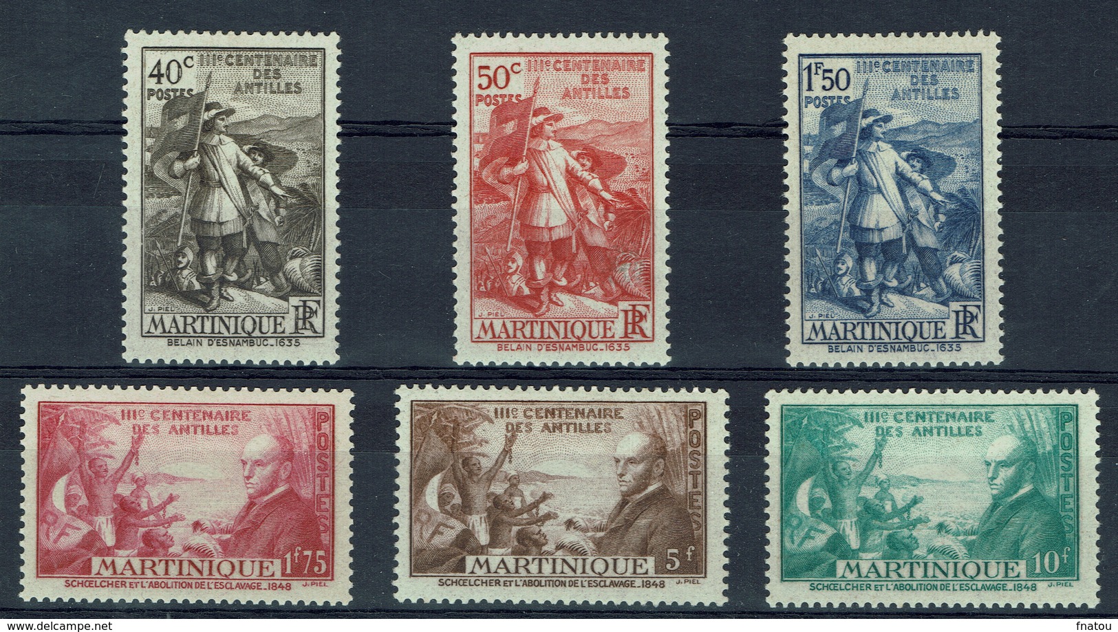Martinique, Tercentenary Of The French West Indies, 1935, MH VF  Very Nice Complete Set Of 6 - Unused Stamps