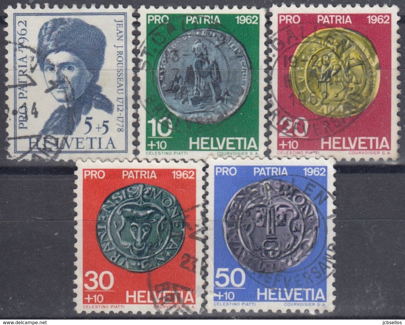 SUIZA 1962 Nº 693/97 USADO - Usados